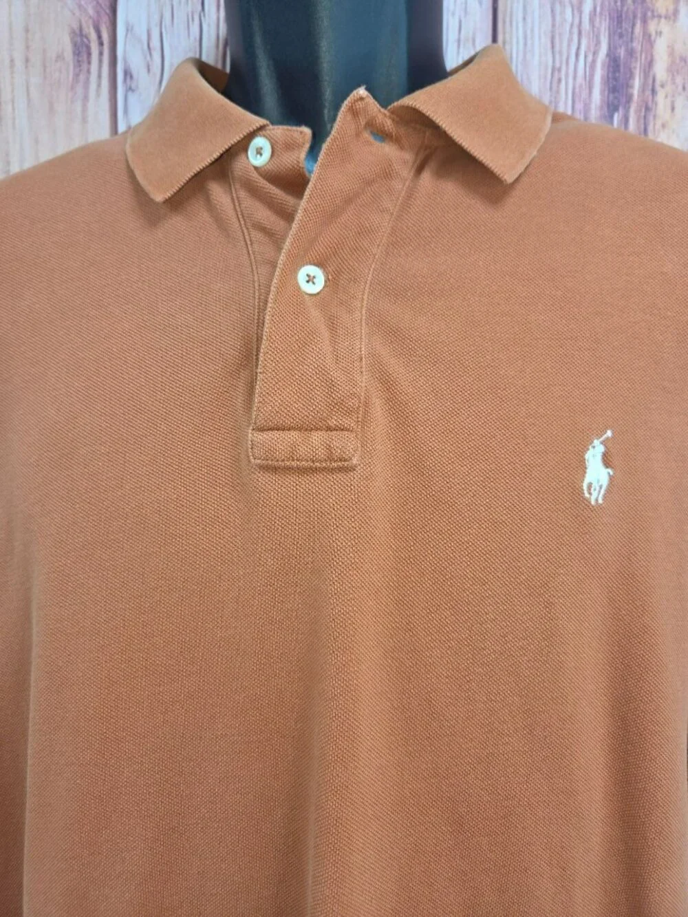 Polo Ralph Lauren Mens XL Burnt Orange Polo Classic Fit Short Sleeve